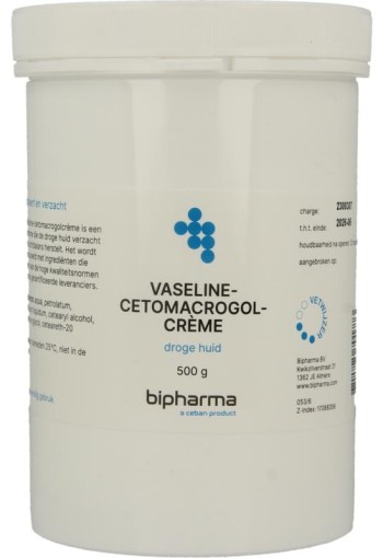 Bipharma Vaselinecetomacrogolcreme (500 Gram)