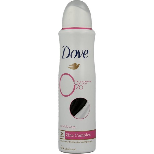 Dove Deodorant spray invisible care 0% (150 Milliliter)