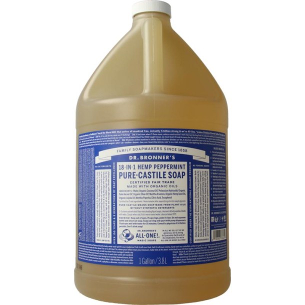 Dr Bronners Liquid soap peppermint (3800 Milliliter)