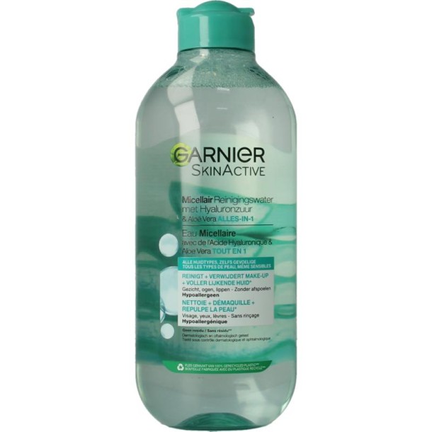 Garnier SkinActive micellair water hyaluronzuur aloe vera (400 Milliliter)