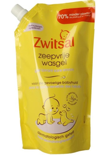 Zwitsal Wasgel zeepvrij navulverpakking (500 Milliliter)