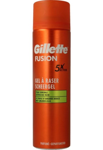 Gillette Fusion shaving gel sensitive (200 Milliliter)