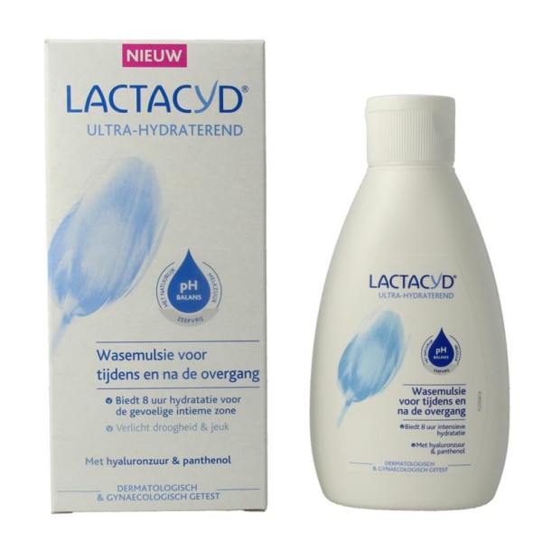 Lactacyd Wasemulsie ultra hydraterend overgang (200 Milliliter)