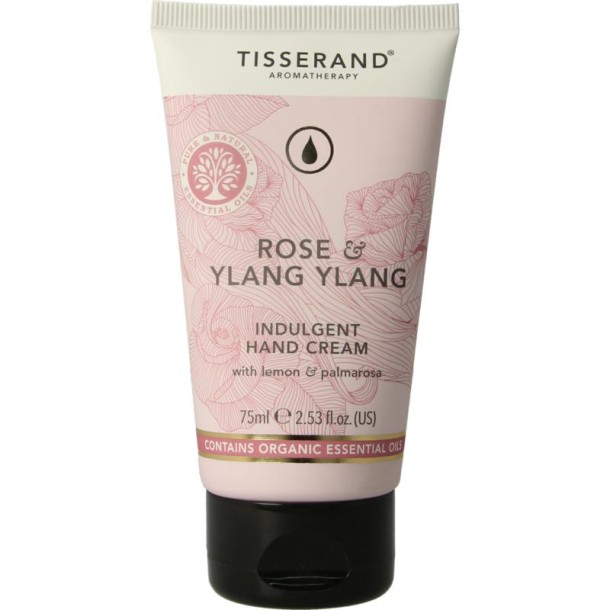 Tisserand Handcreme roos & ylang ylang (75 Milliliter)