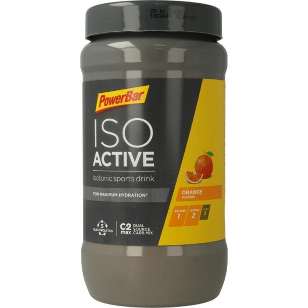 Powerbar Isoactive orange (600 Gram)