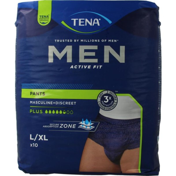 Tena Men active fit pants plus L/XL (10 Stuks)