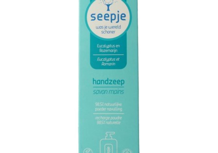 Seepje Handzeep eucalyptus & rozemarijn navulverpakking 38 Gram