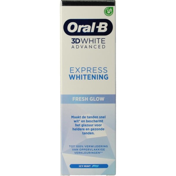 Oral B 3D white advanced expres fresh whitening tandpasta (75 Milliliter)