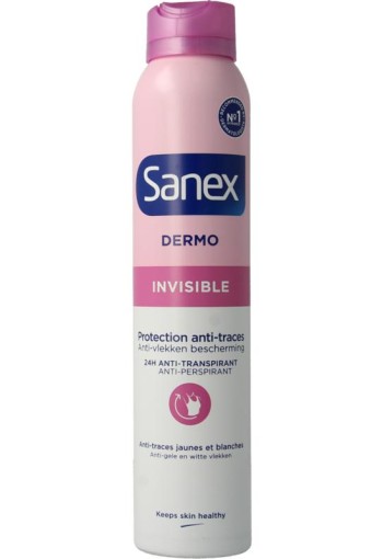Sanex Deodorant spray dermo invisible (200 Milliliter)