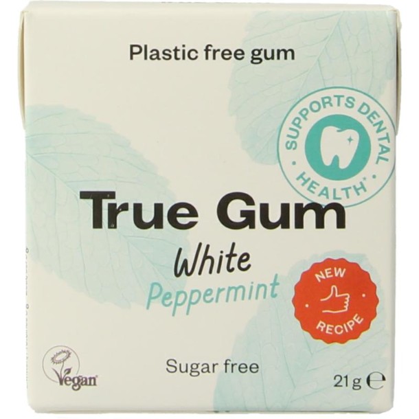 True Gum White peppermint suikervrij (21 Gram)