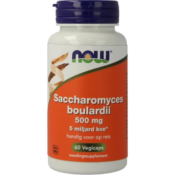 NOW Saccaromyces boulardii 500mg (60 Vegetarische capsules)