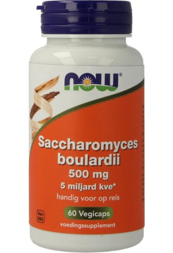 NOW Saccaromyces boulardii 500mg (60 Vegetarische capsules)