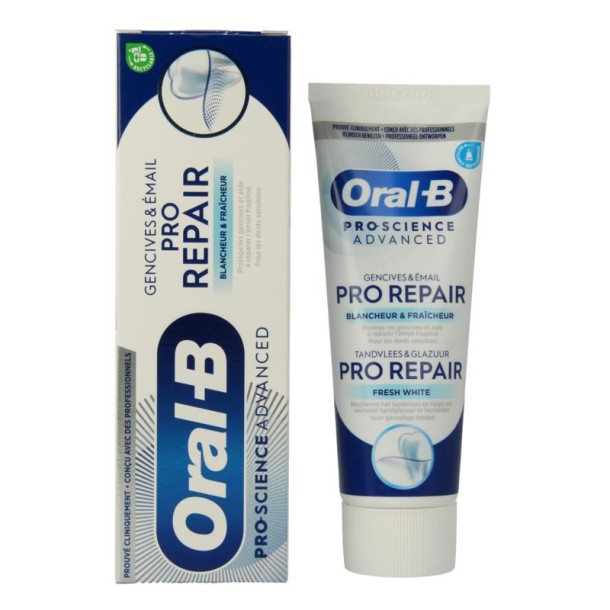 Oral B Pro-Science advanced repair whitening tandpasta (75 Milliliter)