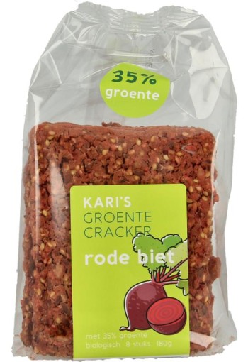 Kari's Crackers Groentecracker rode biet bio (180 Gram)