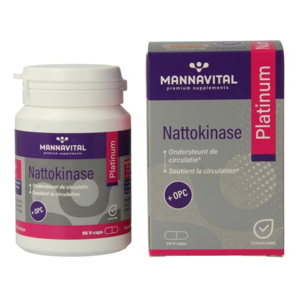 Mannavital Nattokinase platinum (90 Vegetarische capsules)
