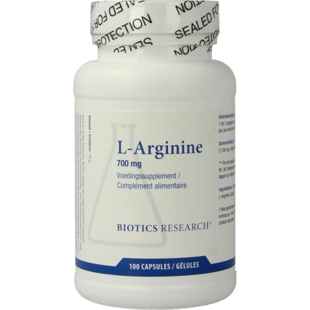 Biotics L-Arginine 700mg (100 Capsules)