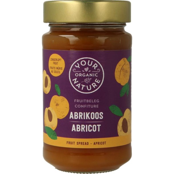 Your Organic Nat Fruit beleg abrikoos bio (250 Gram)