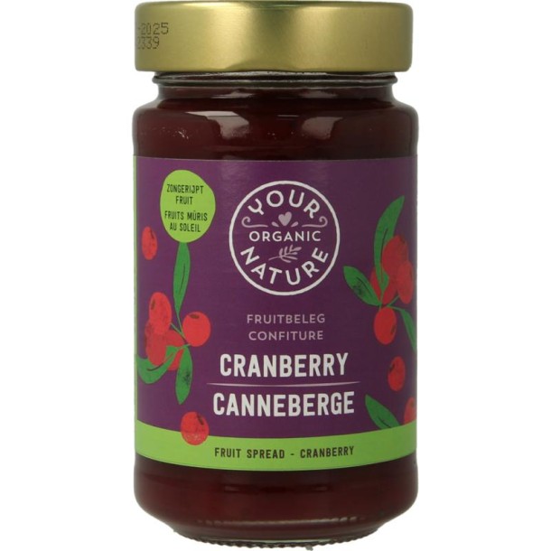 Your Organic Nat Fruit beleg cranberry bio (250 Gram)