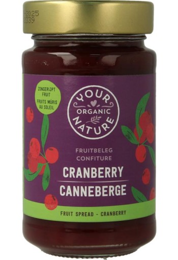 Your Organic Nat Fruit beleg cranberry bio (250 Gram)