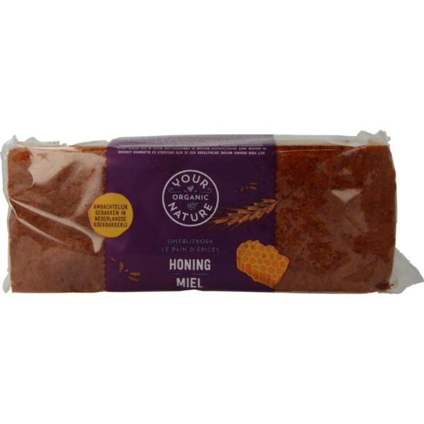 Your Organic Nat Ontbijtkoek honing - rogge bio (400 Gram)