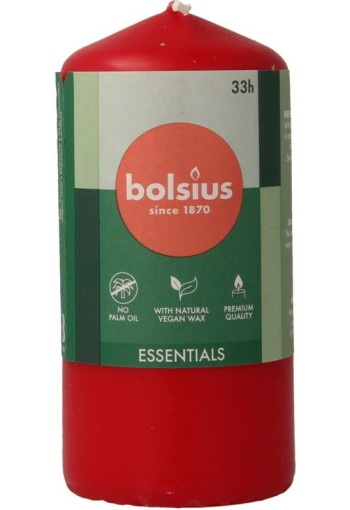 Bolsius Stompkaars 120/58 delicate red (1 Stuks)