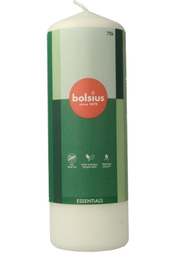Bolsius Stompkaars 200/68 cloudy white (1 Stuks)