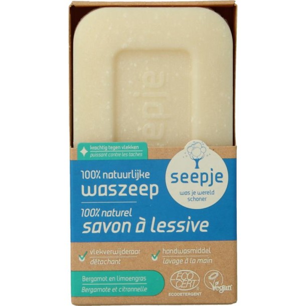 Seepje Waszeep & vlekverwijderaar bergamot & limoengras (120 Gram)