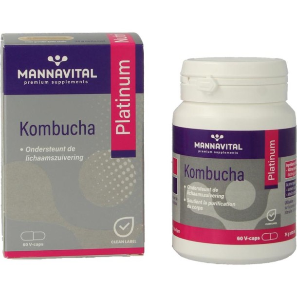 Mannavital Kombucha platinum (60 Capsules)