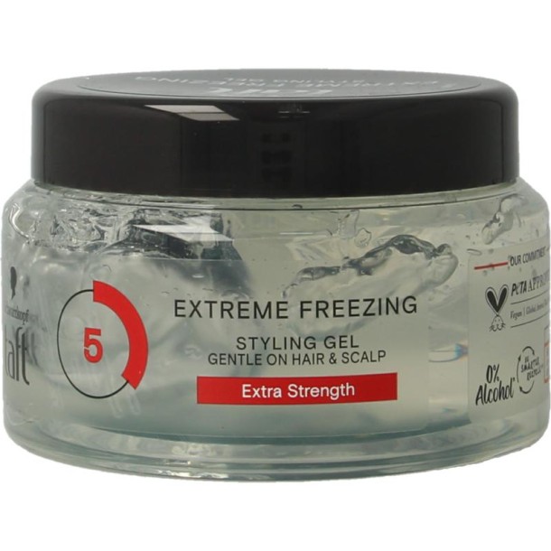 Taft Freezing gel extreme pot (250 Milliliter)