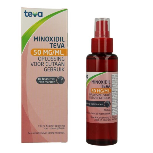 Teva Minoxidil 50mg/mg oplossing (100 Milliliter)