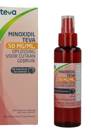 Teva Minoxidil 50mg/mg oplossing (100 Milliliter)