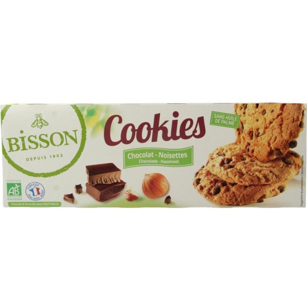 Bisson Choco hazelnoot cookies bio (175 Gram)