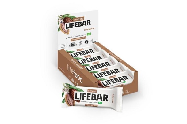 Lifefood Lifebar chocolade bio raw (40 Gram)