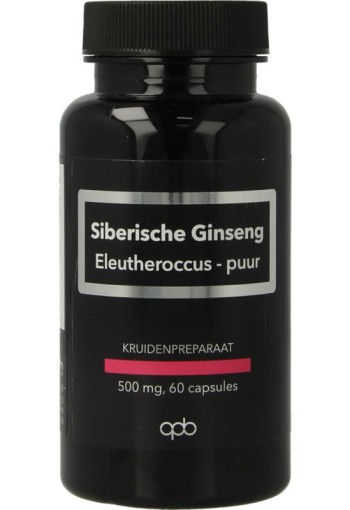 Apb Holland Siberische ginseng/eleutherococcus 500mg (60 Vegetarische capsules)