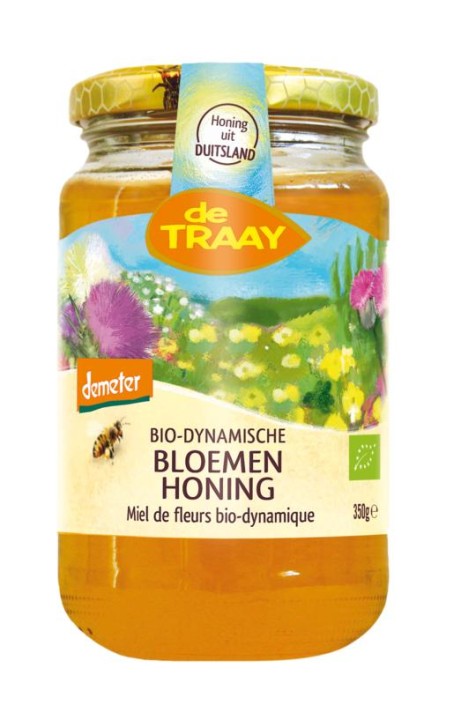 Traay Bloemenhoning bio-dynamisch demeter bio (350 Gram)