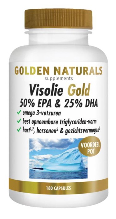 Golden Naturals Visolie gold 50%EPA & 25%DHA (180 Softgels)