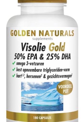 Golden Naturals Visolie 50% EPA 25% DHA (180 Softgels)