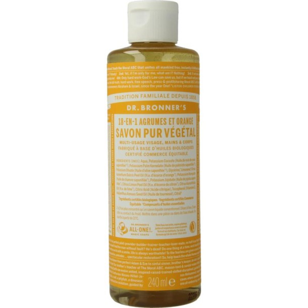 Dr Bronners Liquid soap citrus (240 Milligram)