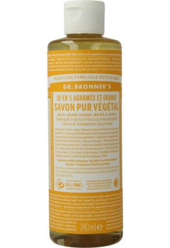 Dr Bronners Liquid soap citrus (240 Milligram)