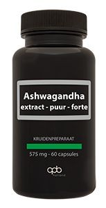 Apb Holland Ashwagandha extract puur forte 575mg (60 Vegetarische capsules)
