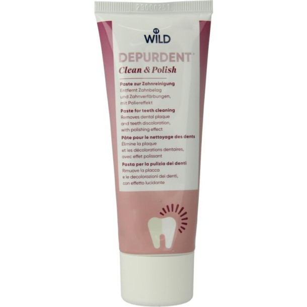 Wild Depurdent clean & polish whitening tandpasta (75 Milliliter)