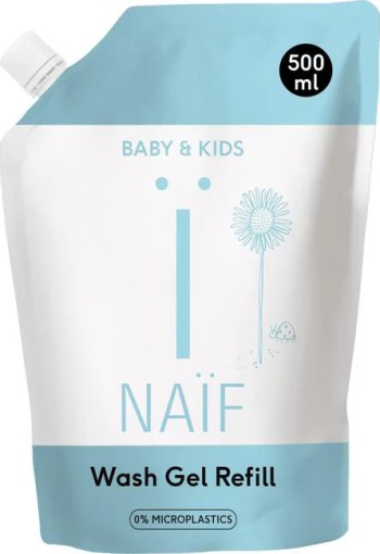 Naïf Baby & Kids Reinigende Wasgel Navulverpakking 500 ML