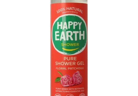 Happy Earth Pure showergel floral patchouli 300 Milliliter