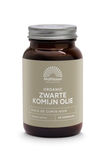 Mattisson Organic zwarte komijn 500mg bio (90 Capsules)