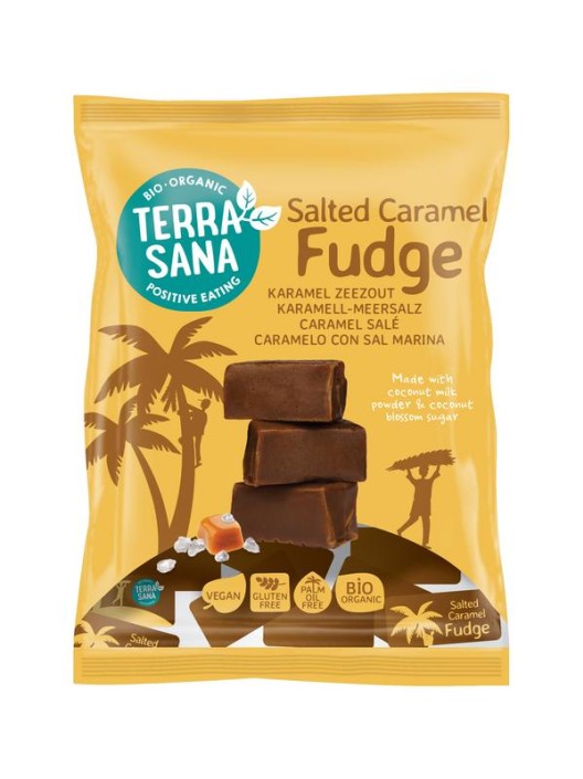 Terrasana Fudge karamel zeezout bio (150 Gram)