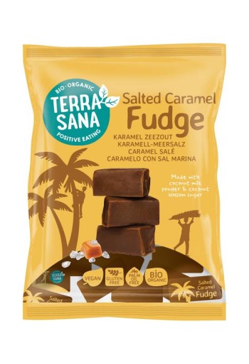 Terrasana Fudge karamel zeezout bio (150 Gram)