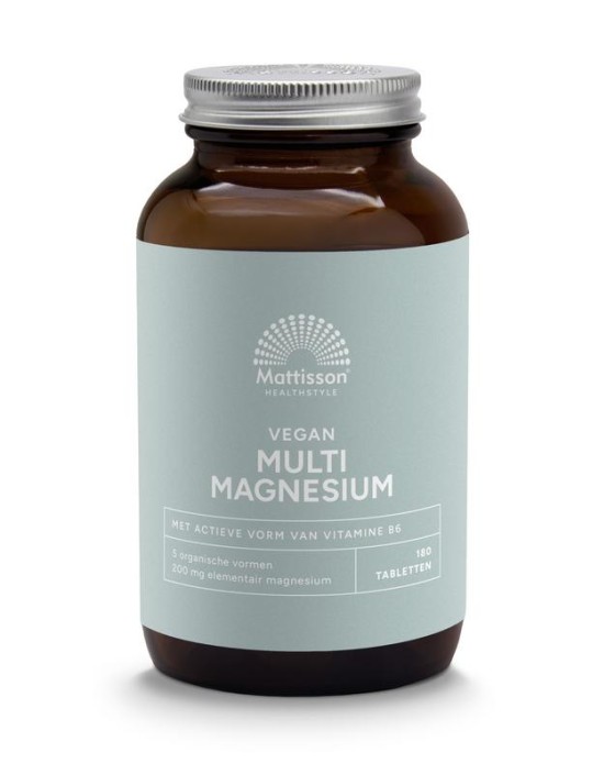 Mattisson Multi magnesium complex 200mg vegan (180 Tabletten)