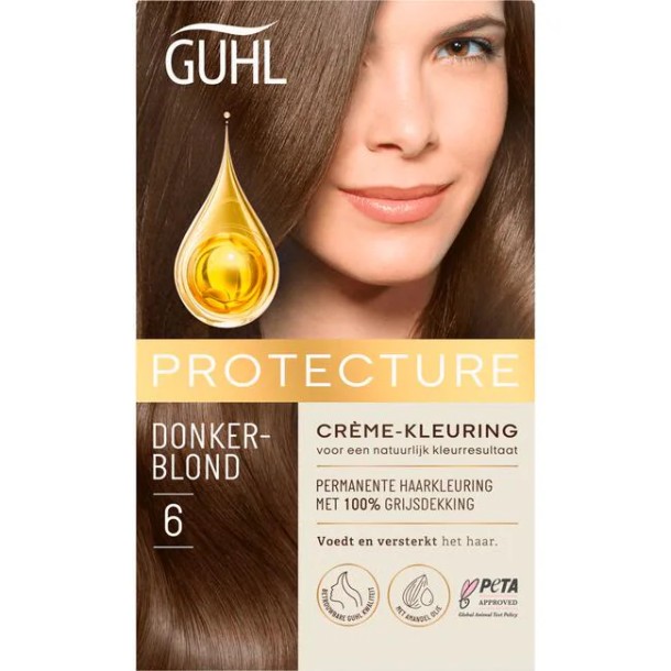 Guhl Protecture Beschermende Crème-Haarkleuring 6 Donkerblond 2x50 ML