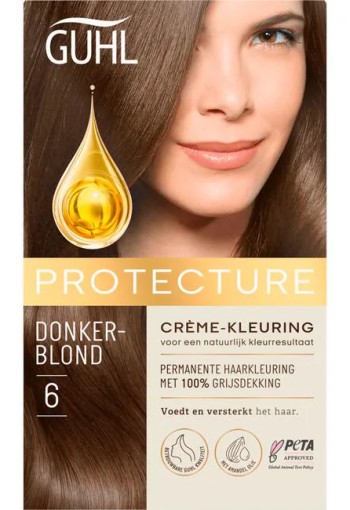 Guhl Protecture Beschermende Crème-Haarkleuring 6 Donkerblond 2x50 ML