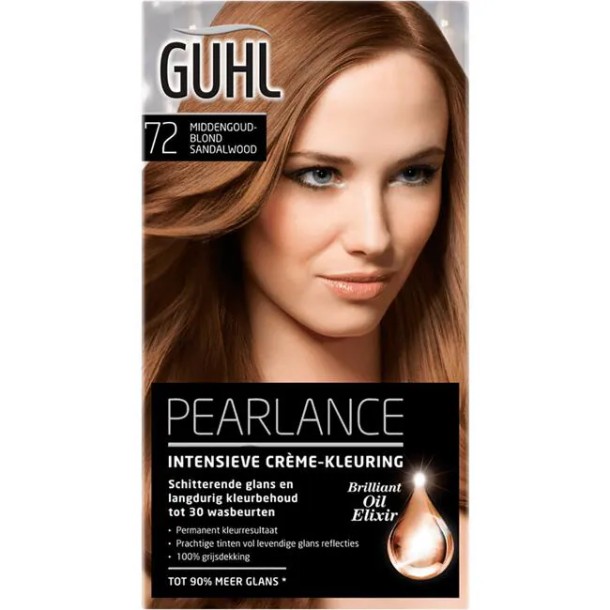 Guhl Pearlance Intensieve Crème-Haarkleuring 72 Middengoudblond 2x50 ML